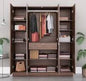Wooden 4 door wardrobe